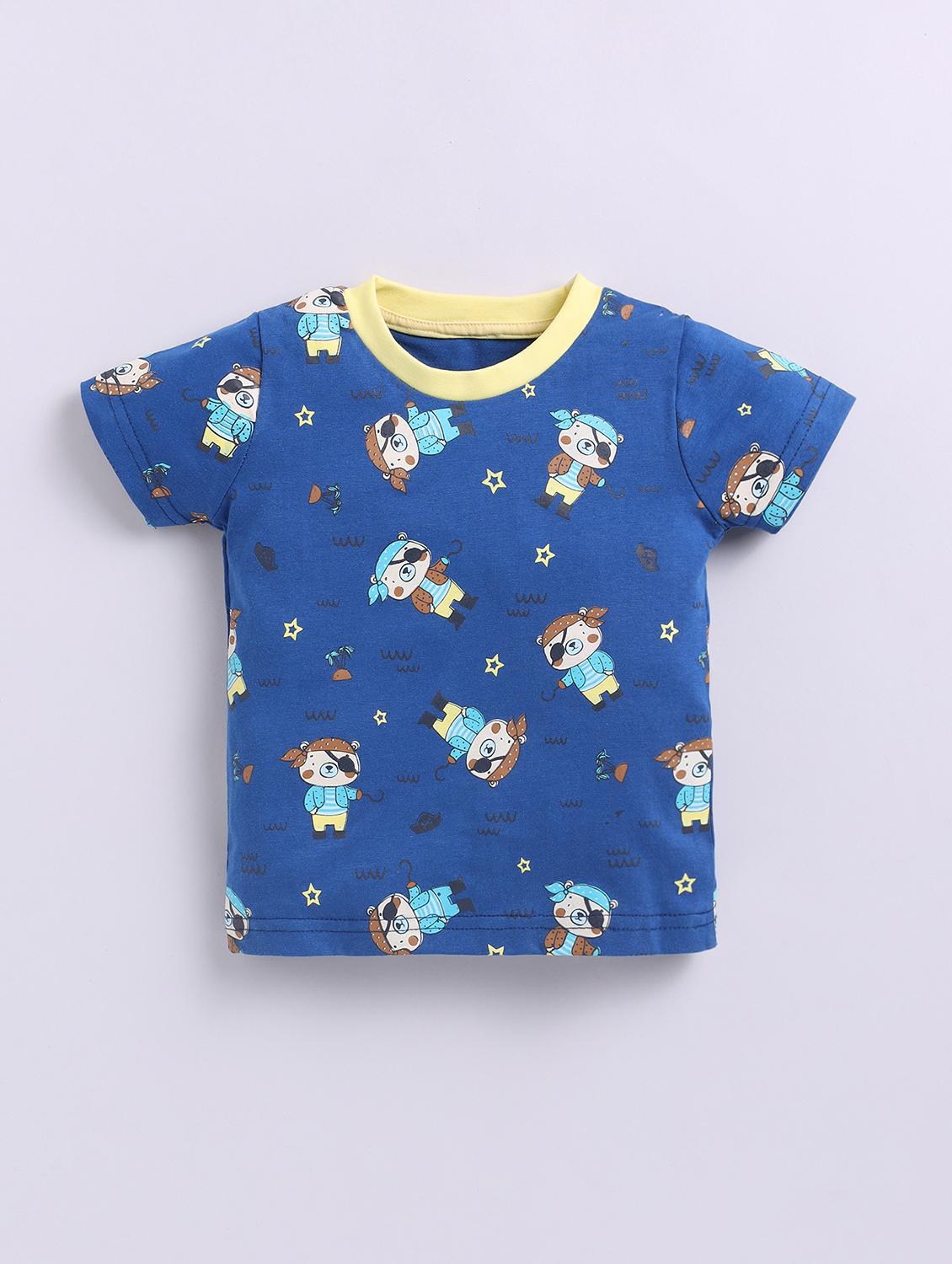 boys round neck printed shorts set - 21532999 - Standard Image - 2