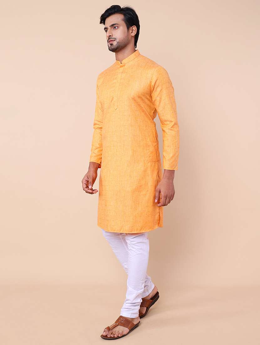 men self design kurta churidar ethnic wear set - 21533011 - Standard Image - 2