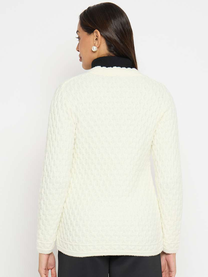 women self designed long sleeve cardigan - 21533180 -  Standard Image - 2