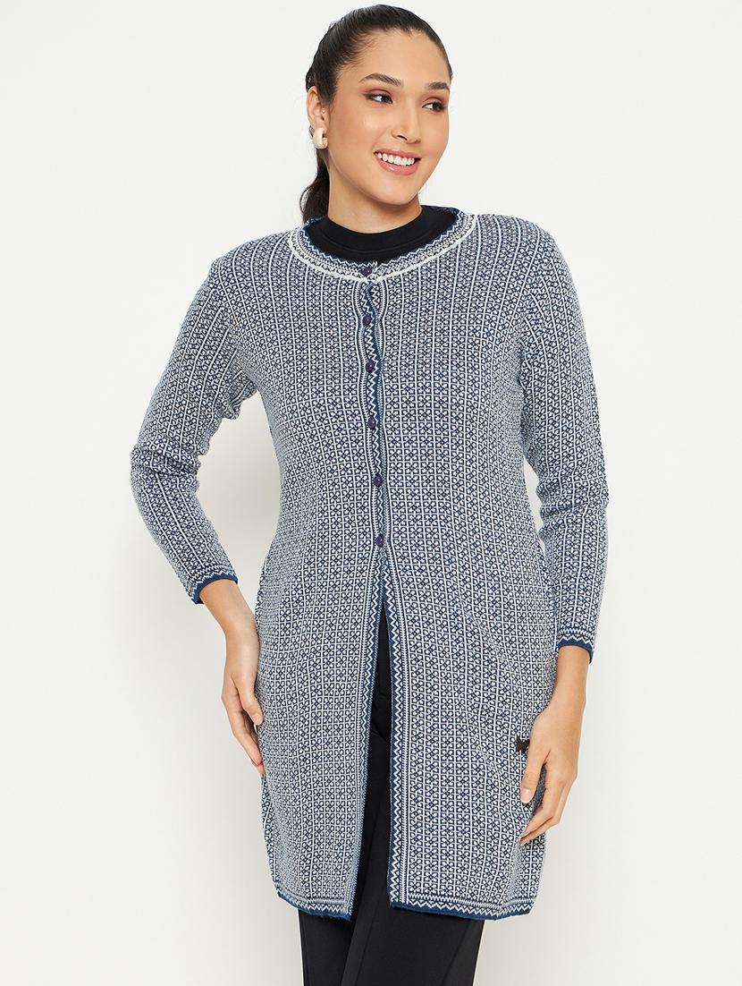 women self designed long sleeve cardigan - 21533197 - Zoom Image - 0
