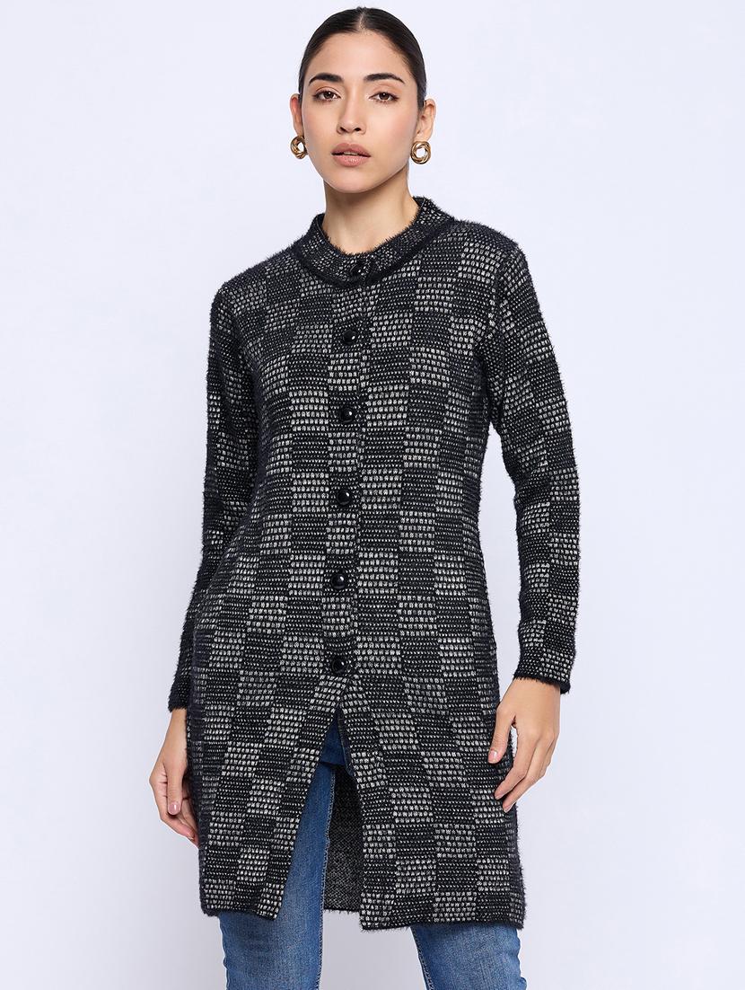 women self designed long sleeve cardigan - 21533198 - Zoom Image - 0