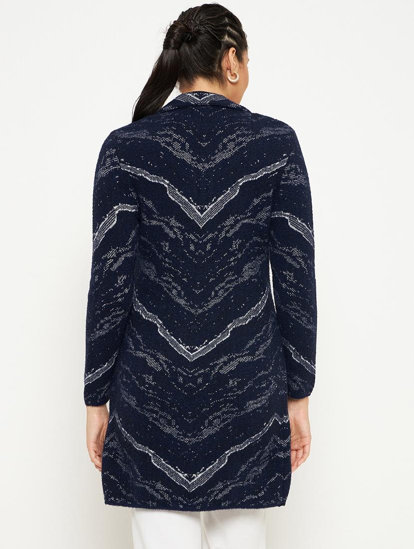 women self designed long sleeve cardigan - 21533204 - Standard Image - 2