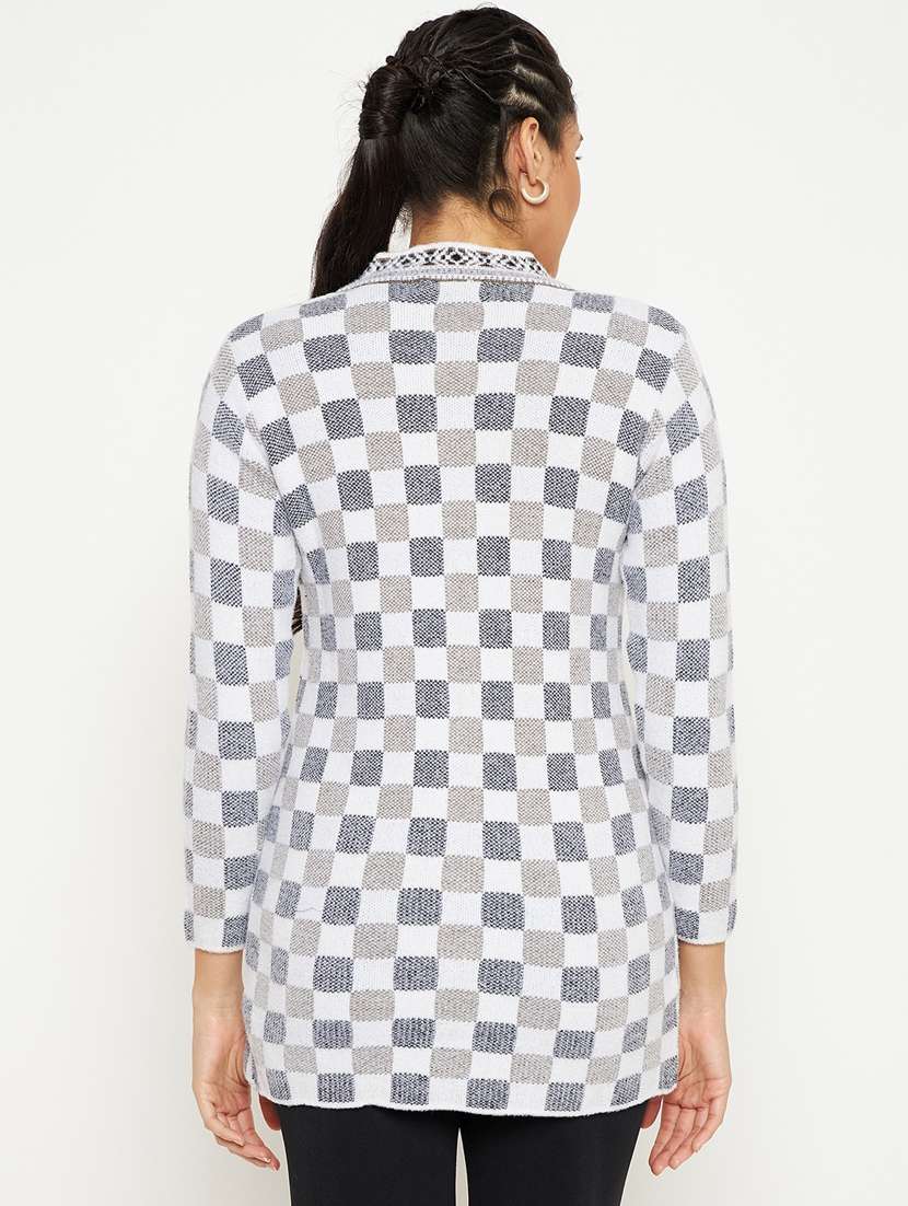 women self designed long sleeve cardigan - 21533211 -  Standard Image - 2