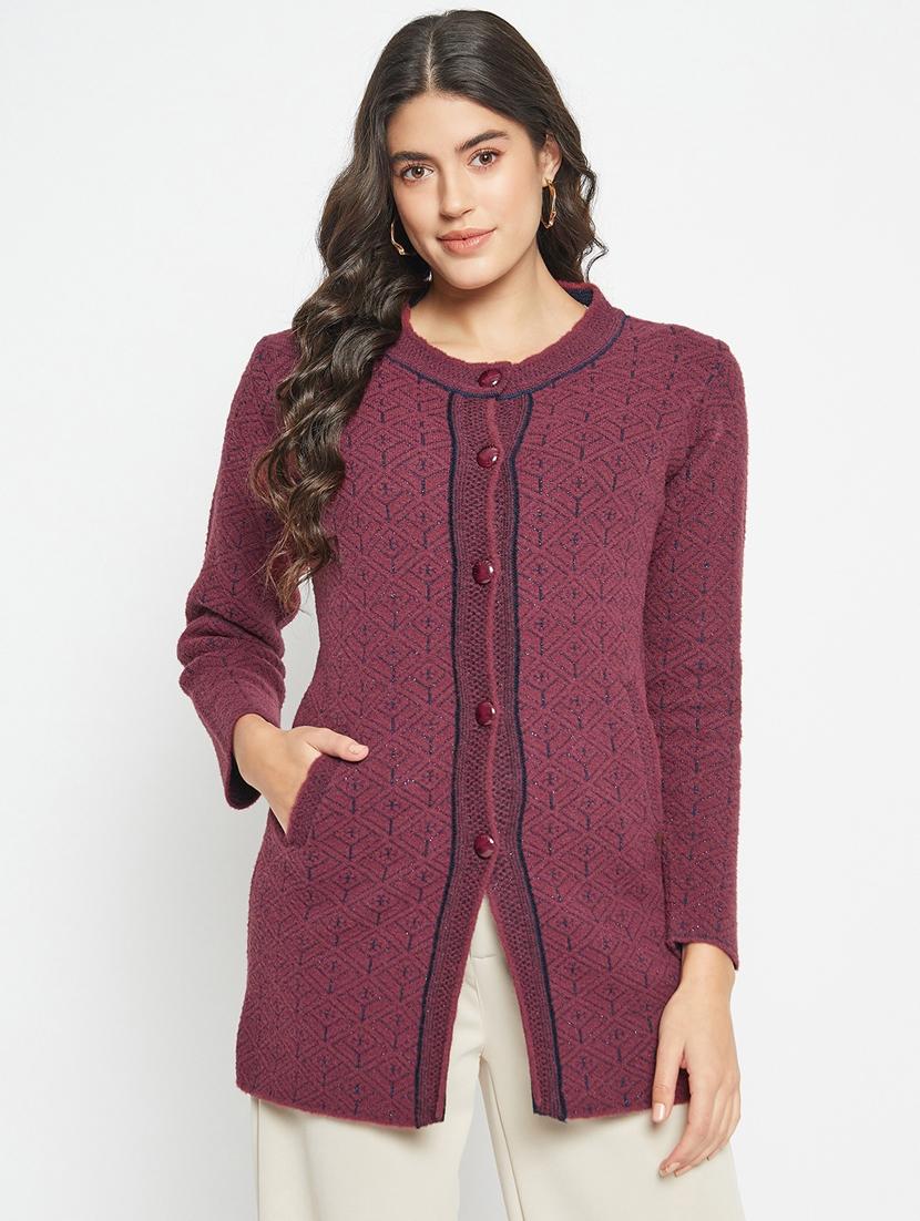 women self designed long sleeve cardigan - 21533255 -  Zoom Image - 0