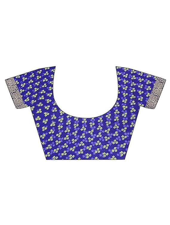 women bandhani printed saree with blouse - 21533398 -  Standard Image - 2