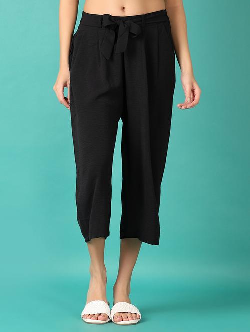women solid regular fit capri  - 21533536 -  Standard Image - 0