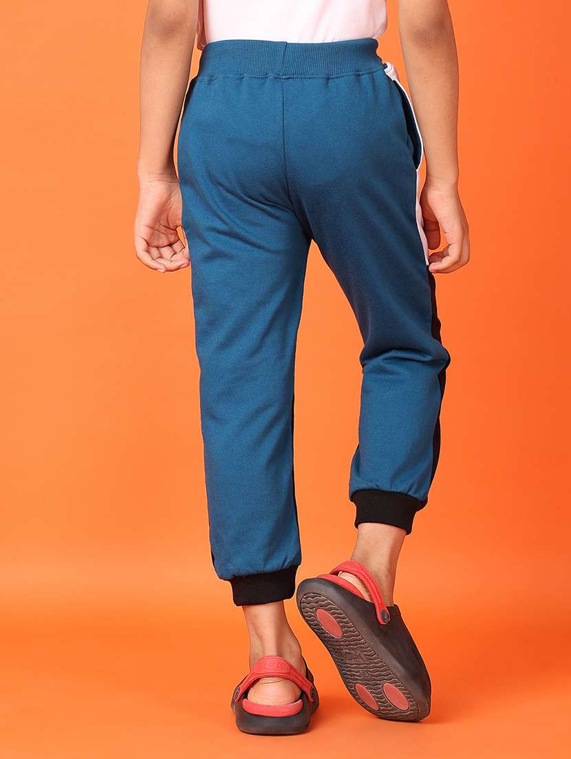 teal polyester cotton fleece trouser - 21533544 - Standard Image - 2