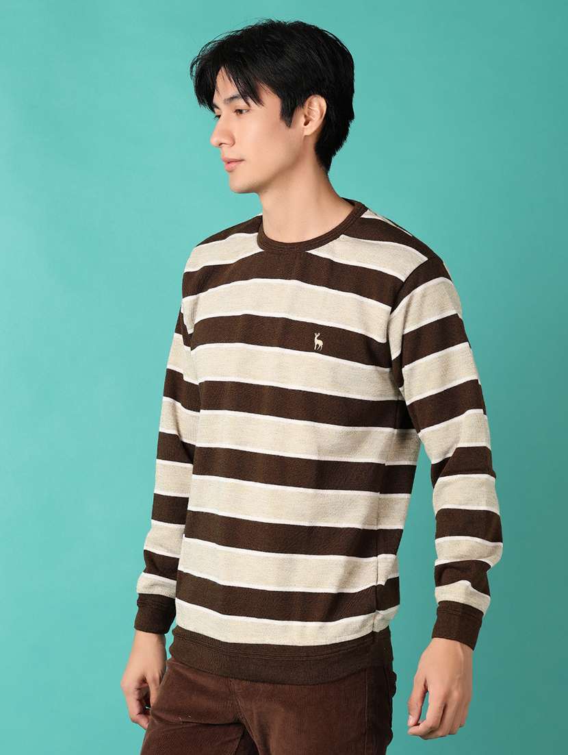 men long sleeves striped pullover - 21533598 -  Standard Image - 2