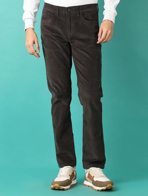 men mid rise solid corduroy - 21533633 - Standard Image - 0