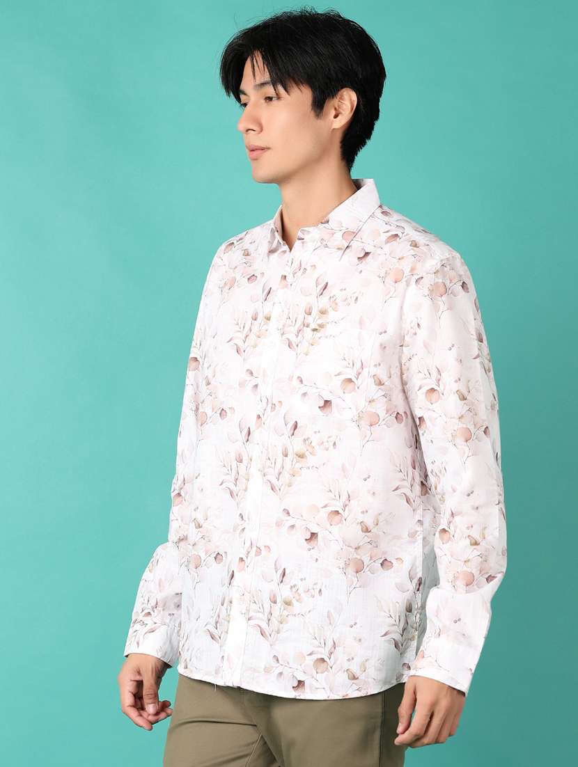 men long sleeves printed casual shirt - 21533694 -  Standard Image - 2