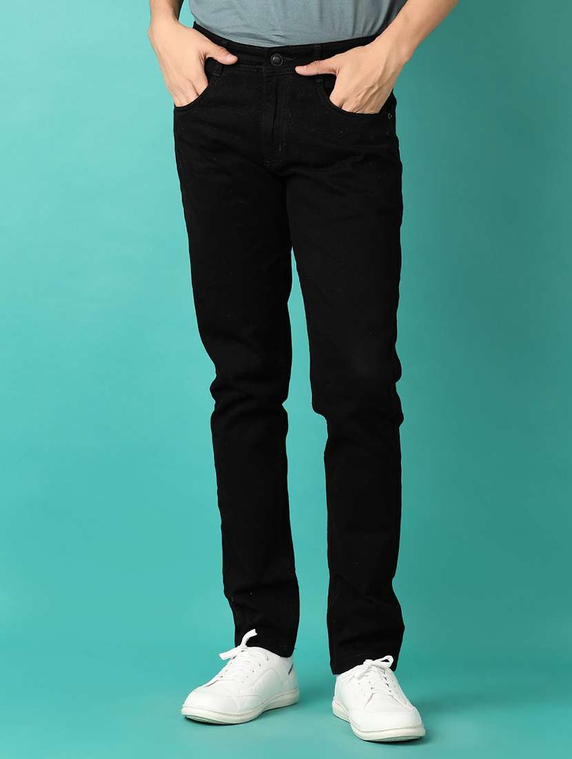 men plain mid rise denim jean - 21533856 - Zoom Image - 0