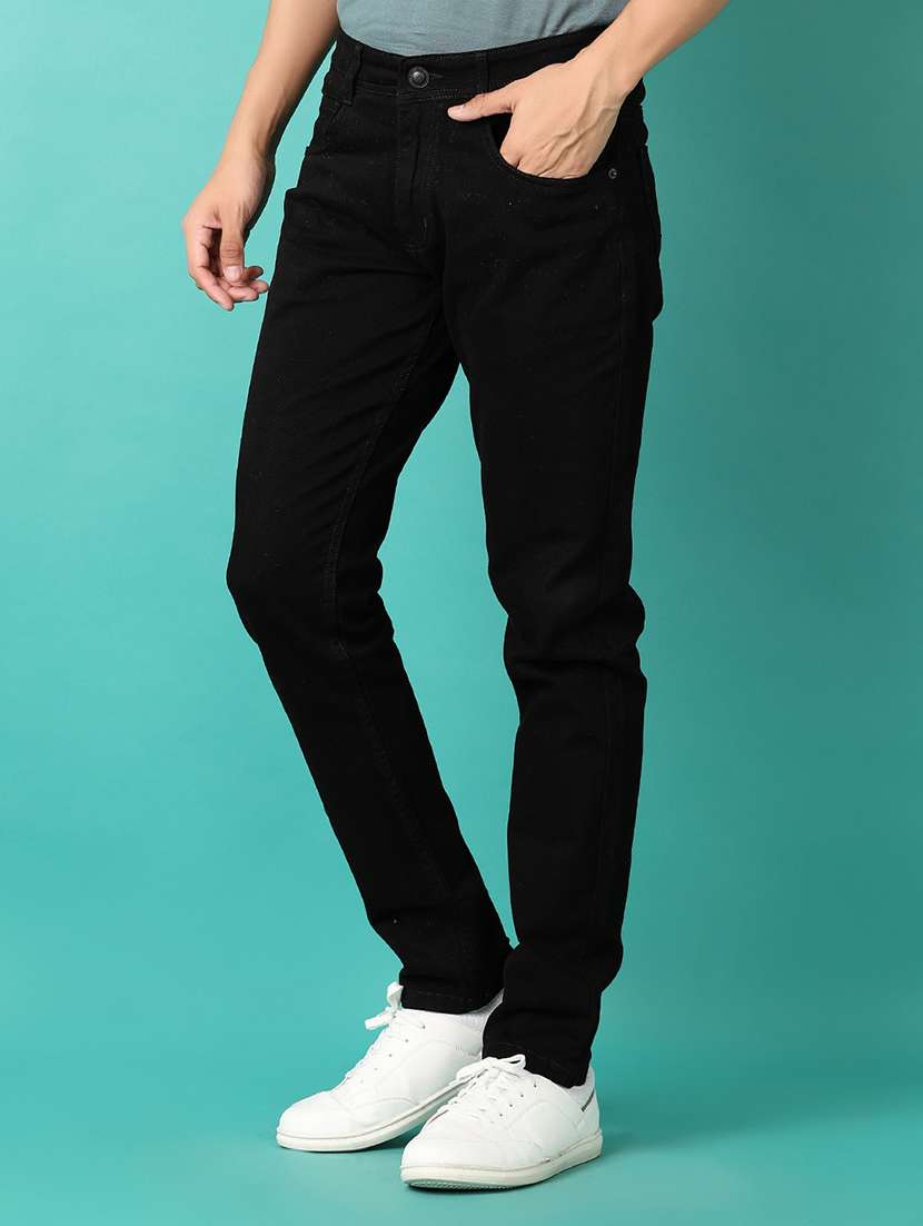 men plain mid rise denim jean - 21533856 - Standard Image - 2