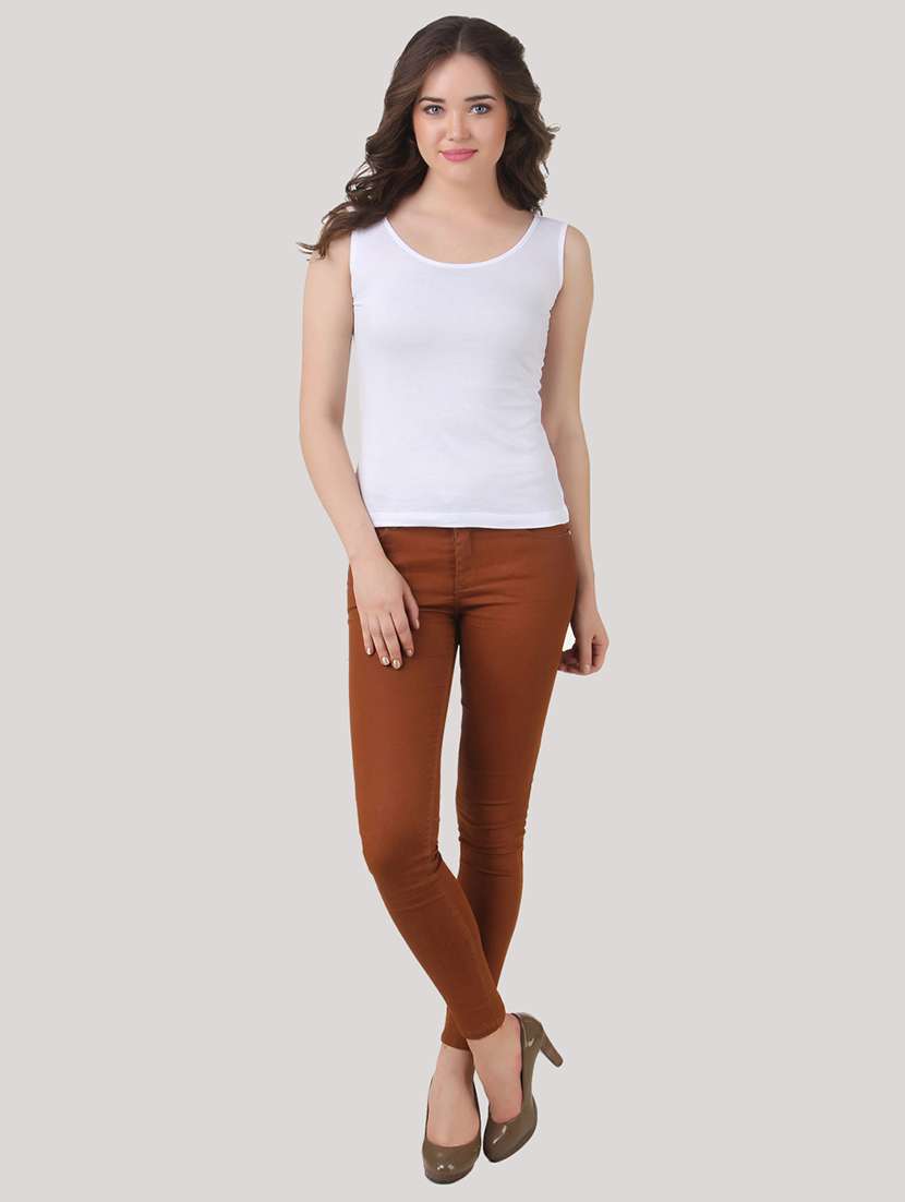 women pack of 2 solid sleeveless tank top - 21534165 -  Standard Image - 2