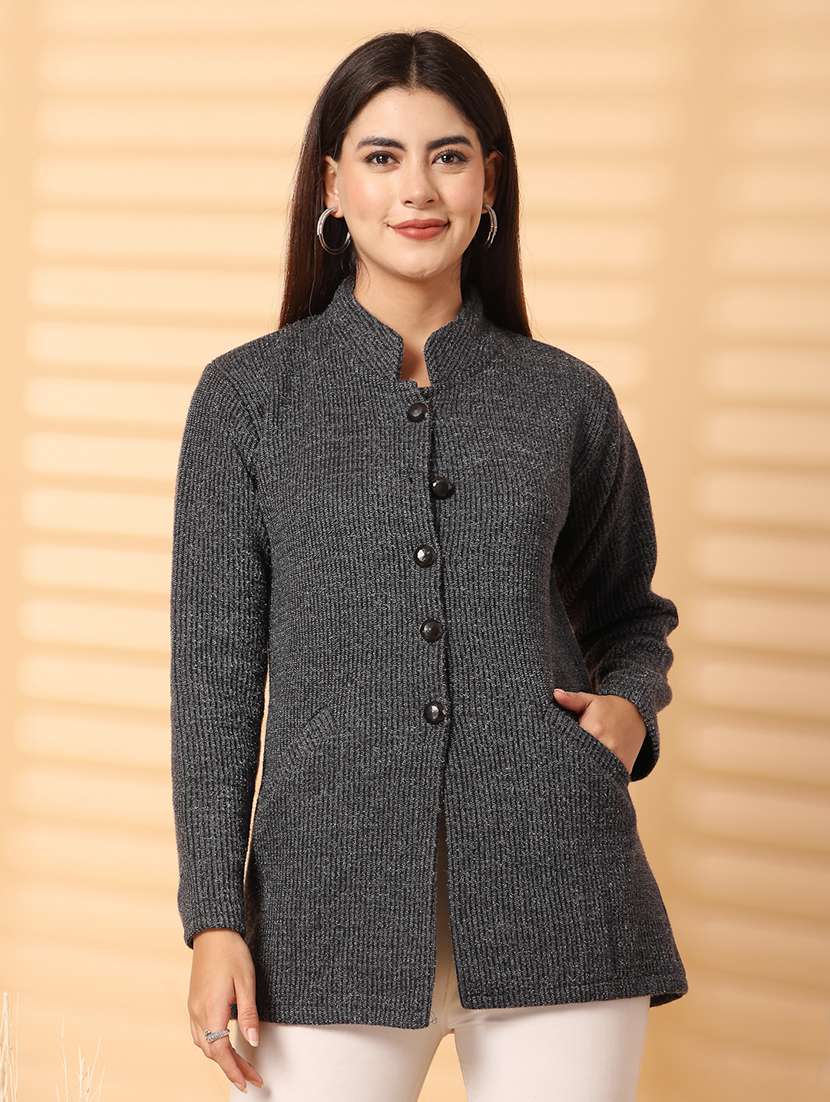 women self desined long sleeve cardigan - 21534484 - Zoom Image - 0