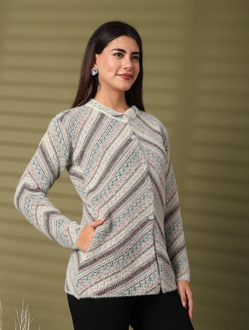 women long sleeve self-designed regular cardigan - 21534488 - Standard Image - 2