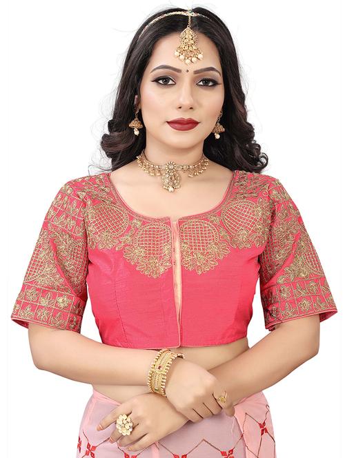 women embroidered elbow length blouse - 21534556 - Standard Image - 0