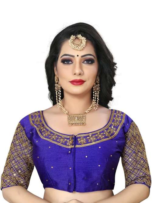 women embroidered elbow length blouse  - 21534737 -  Standard Image - 0