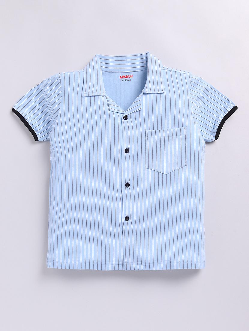 women blue stripes pyjama set nightwear - 21534775 - Standard Image - 2