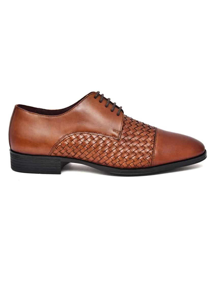 men tan lace-up brouges - 21534844 - Standard Image - 2