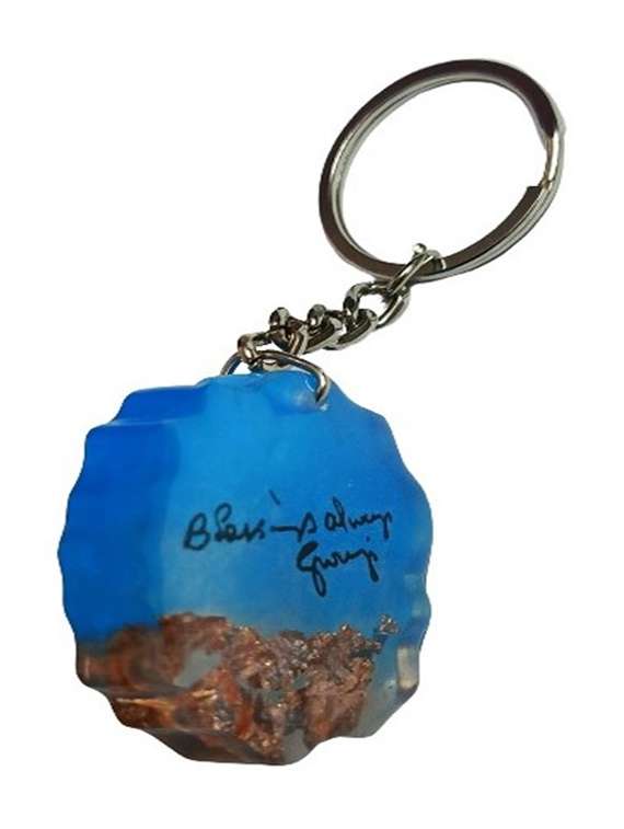 blue silicone printed key chain - 21534869 -  Standard Image - 2