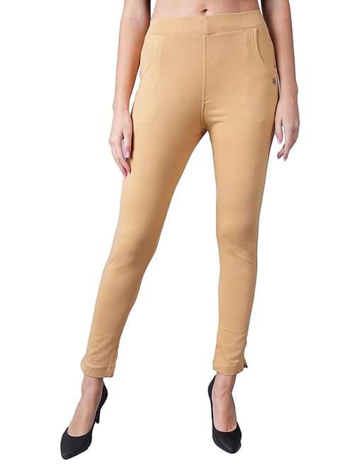 women solid ankle length jeggings - 21535532 -  Standard Image - 0