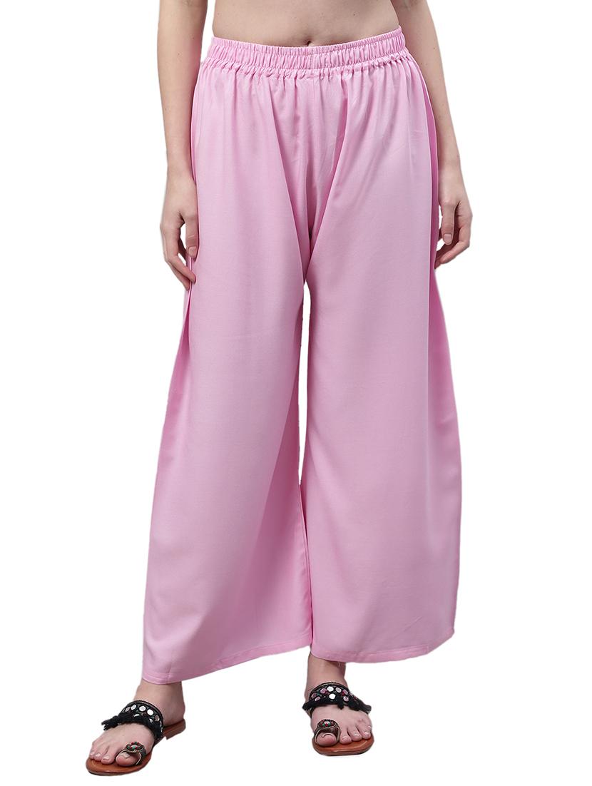 women solid relaxed fit palazzo - 21535583 - Zoom Image - 0