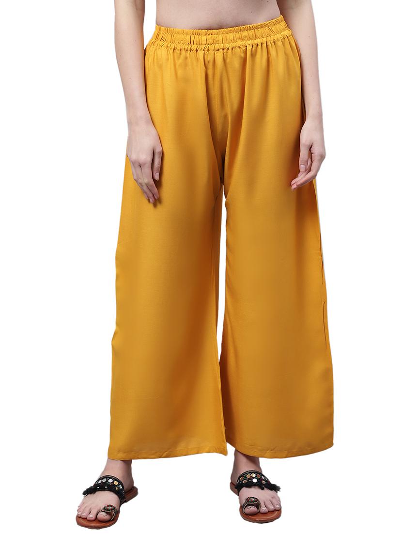 women solid relaxed fit palazzo - 21535593 - Zoom Image - 0