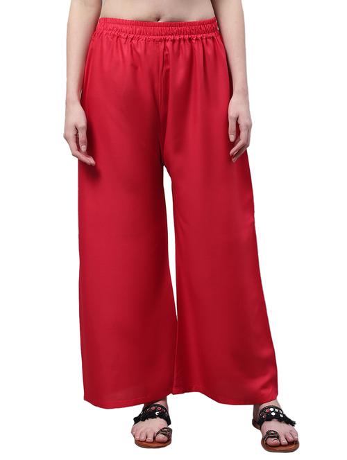 women solid relaxed fit palazzo - 21535597 -  Standard Image - 0