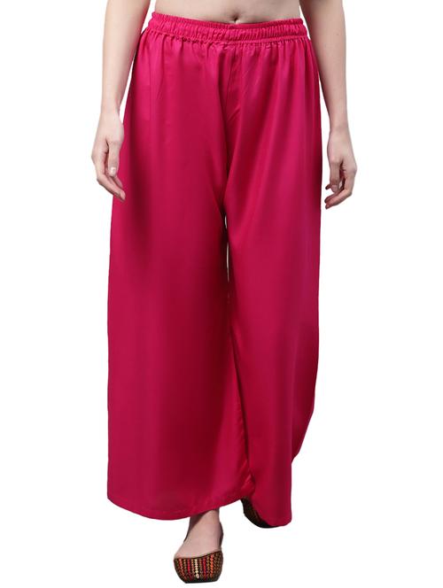 women solid relaxed fit palazzo - 21535604 -  Standard Image - 0