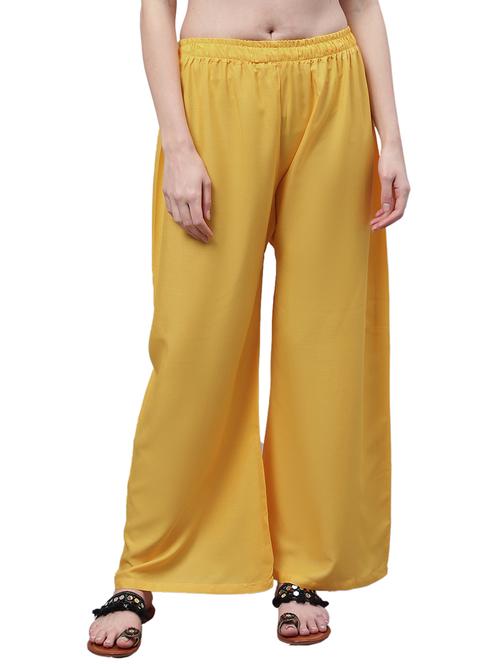 women solid relaxed fit palazzo - 21535605 -  Standard Image - 0