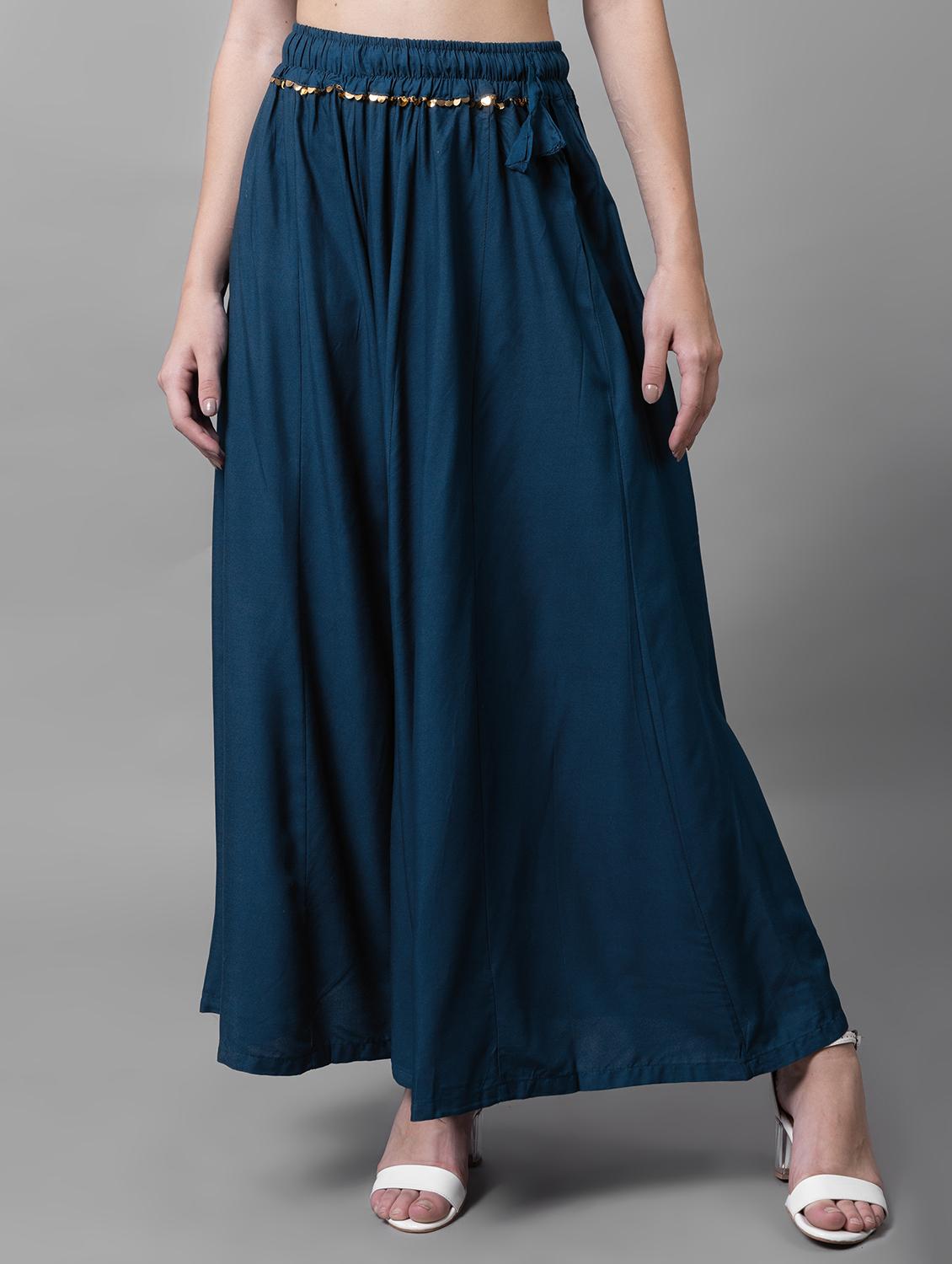 women solid flared palazzo - 21535649 - Zoom Image - 0