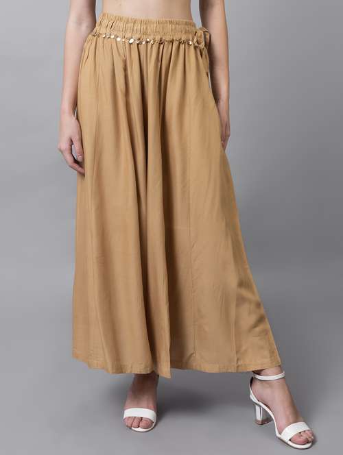 women solid flared palazzo - 21535658 - Standard Image - 0