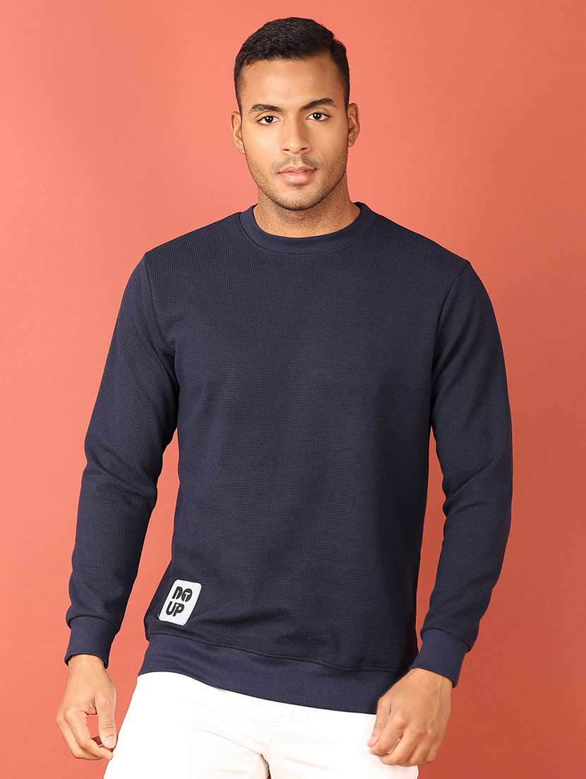 men long sleeves plain sweatshirt