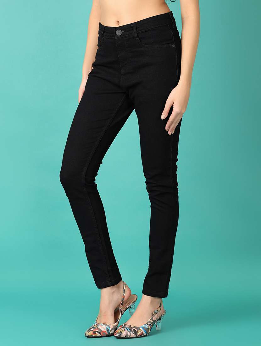 women plain skinny fit denim jeans - 21535838 -  Standard Image - 2
