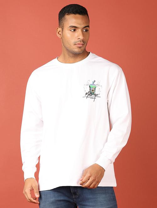 men round neck front & back printed t-shirt - 21536358 -  Standard Image - 0