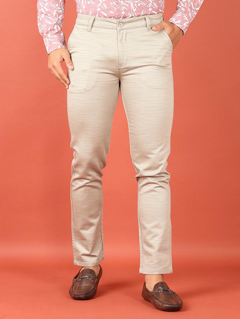 men mid rise solid chinos - 21536440 -  Zoom Image - 0
