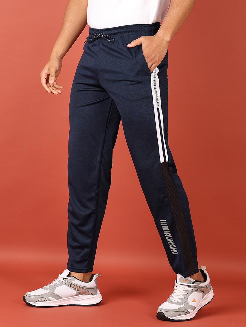 men mid rise placement print ankle length track pant - 21536453 - Standard Image - 2