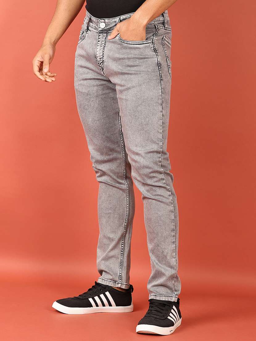 men mid rise plain jeans - 21536467 -  Standard Image - 2