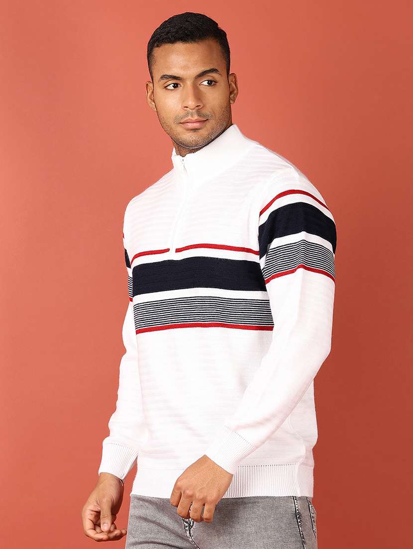 men long sleeves color block pullover - 21536579 -  Standard Image - 2