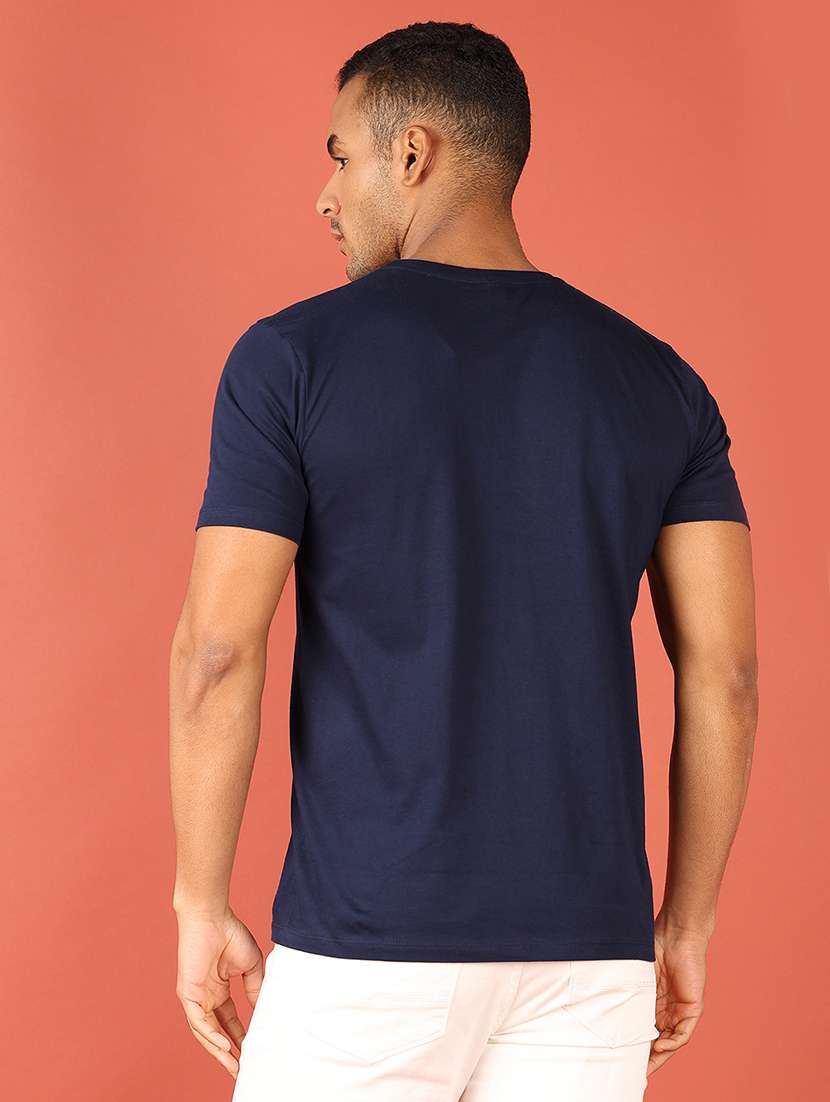 men chest print round neck t-shirt - 21536694 -  Standard Image - 2