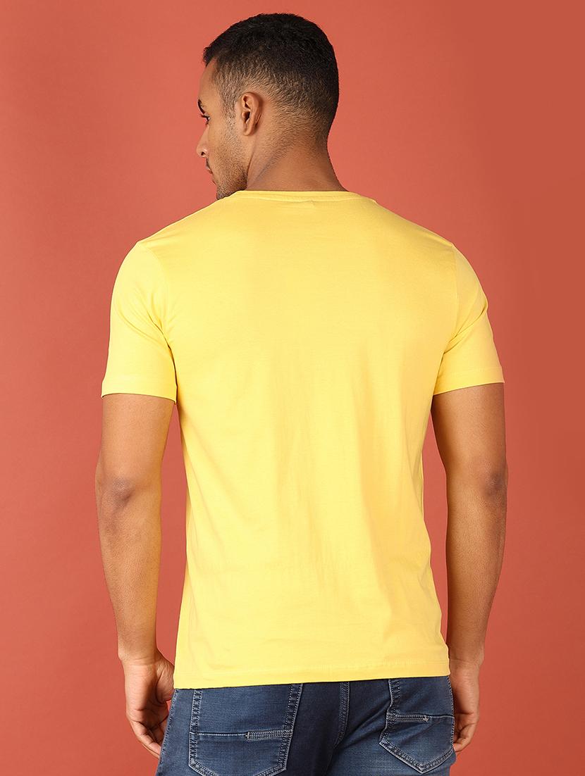 men front print round neck t-shirt - 21536695 - Standard Image - 2