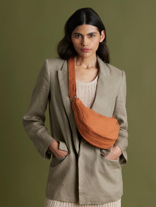 brown regular sling bag - 21536780 - Standard Image - 0