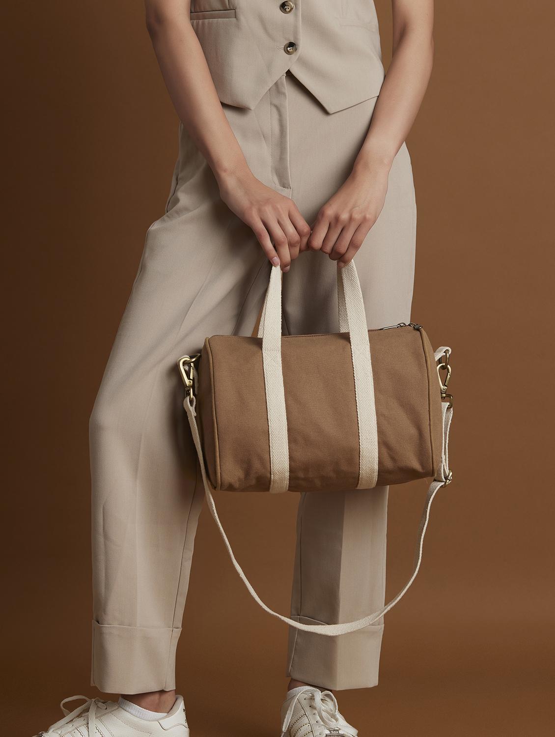 brown regular handbag