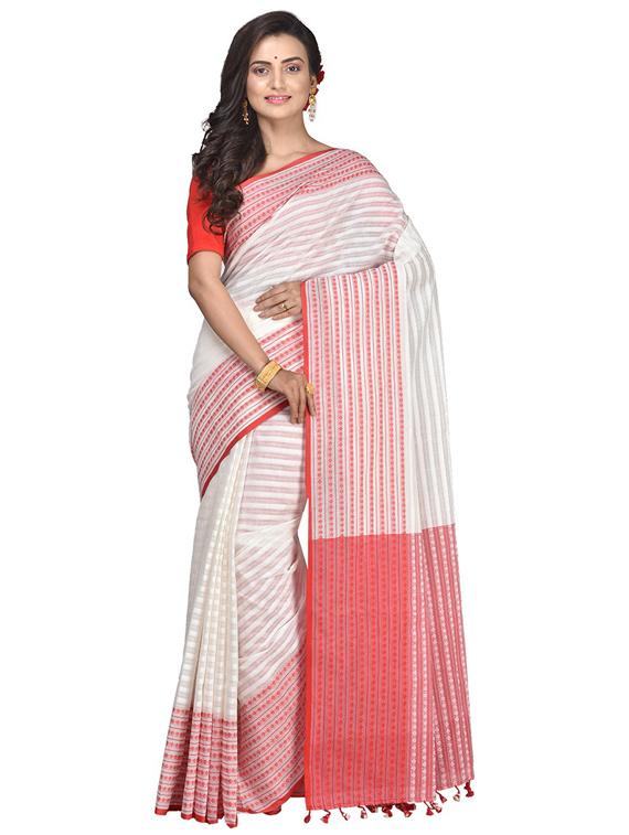 women self design handloom saree - 21536860 - Zoom Image - 0