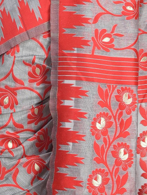 women self design jamdani saree - 21536875 - Standard Image - 2