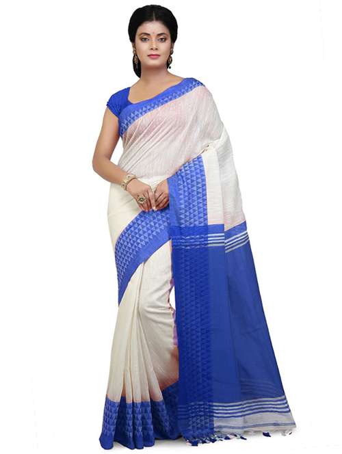 women solid with bordered saree  - 21536890 -  Standard Image - 0