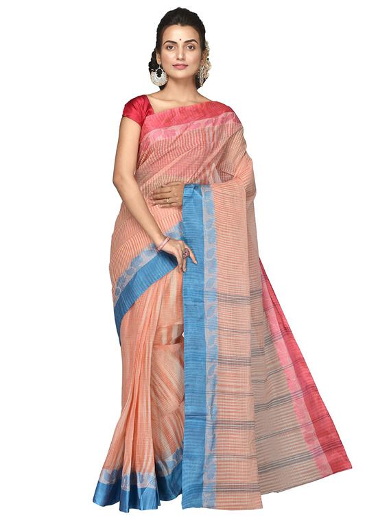 women self design handloom saree - 21536904 - Zoom Image - 0