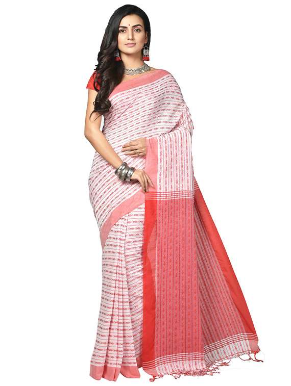 women self design handloom saree