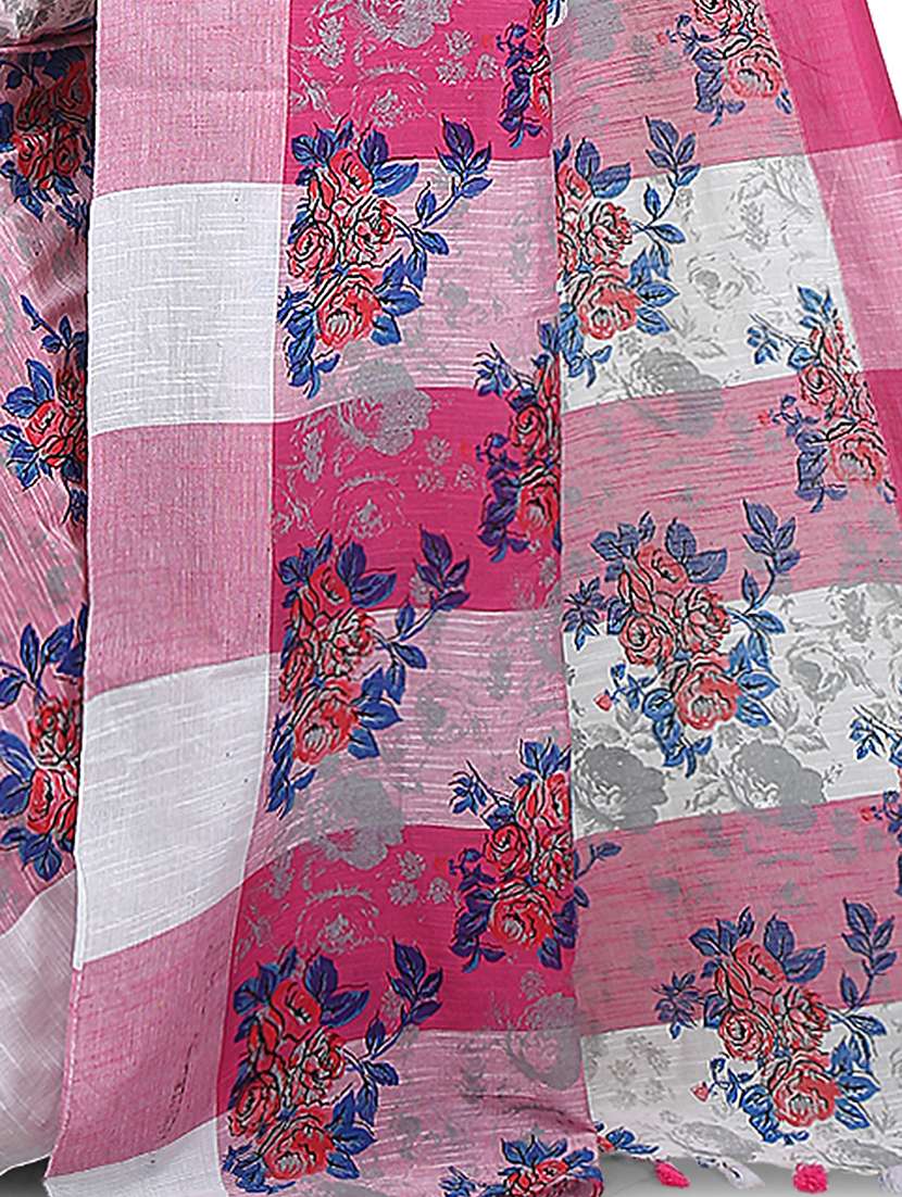 women floral printed saree - 21536946 - Standard Image - 2