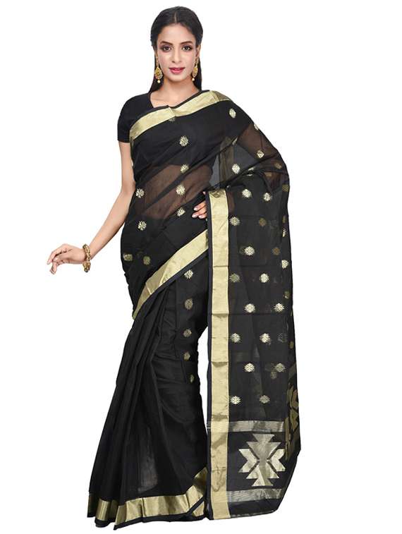 women self design chanderi saree - 21536974 -  Zoom Image - 0